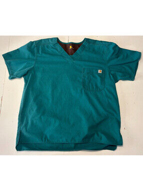 Carhartt Force Scrub Top Modern Fit Teal/Green - Men’s L